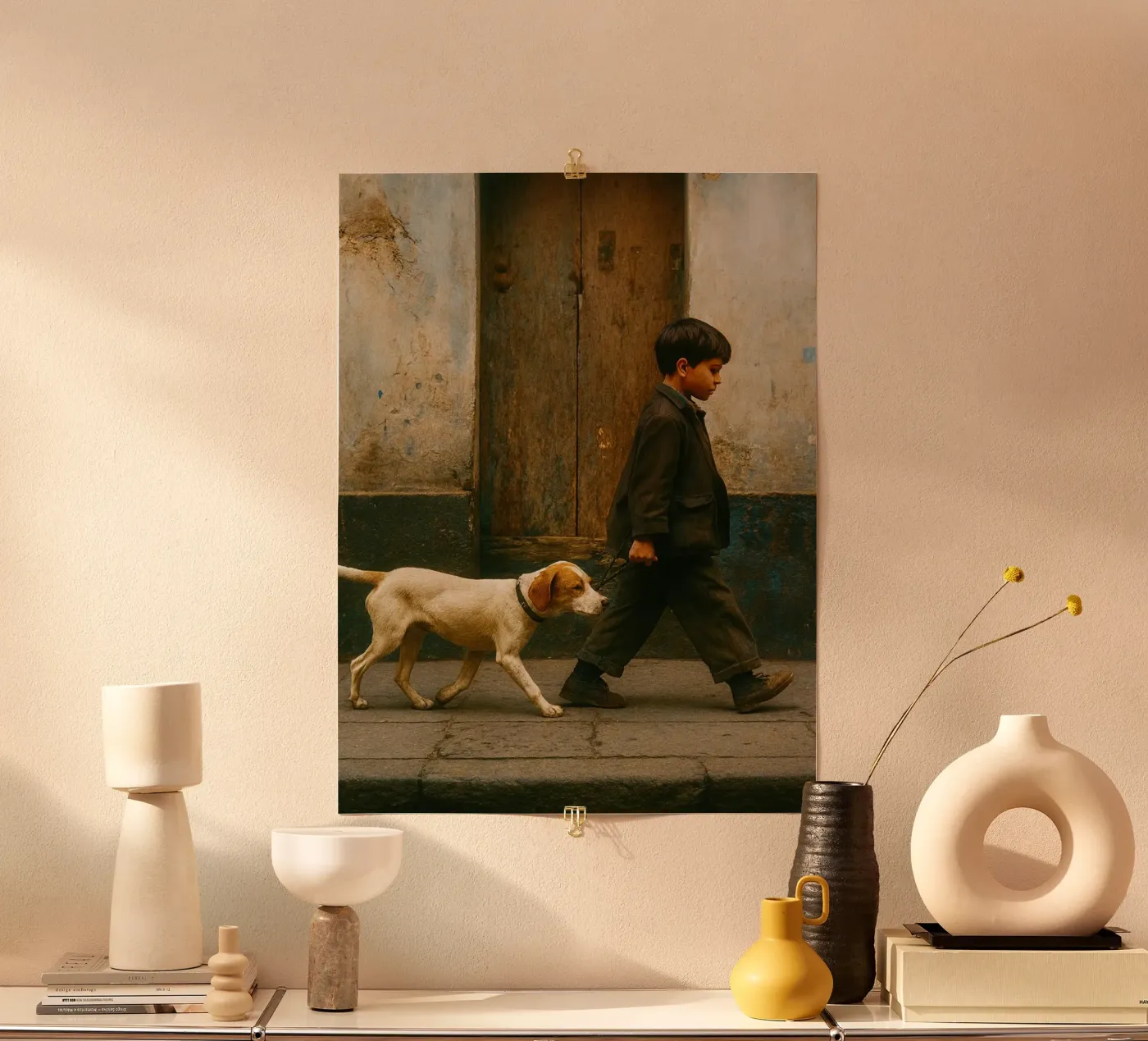 ragazzo e cane poster da onelife