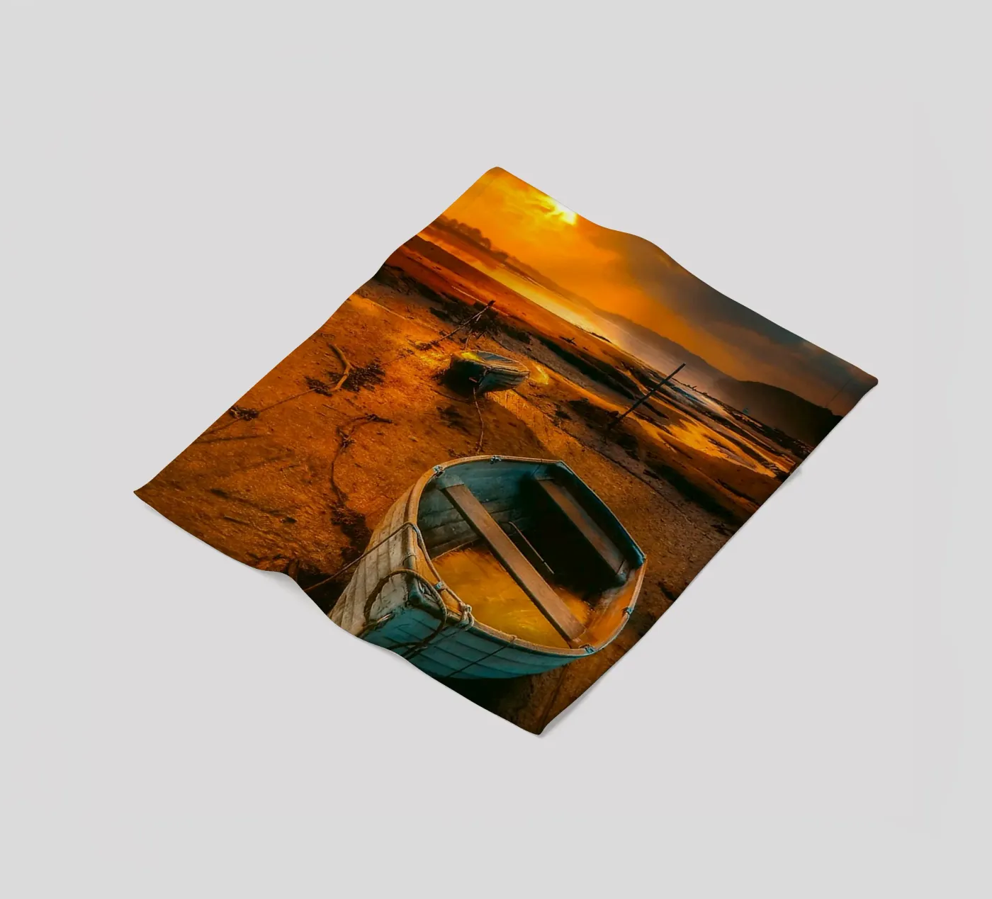 Boot am Strand Fleecedecke von onelife