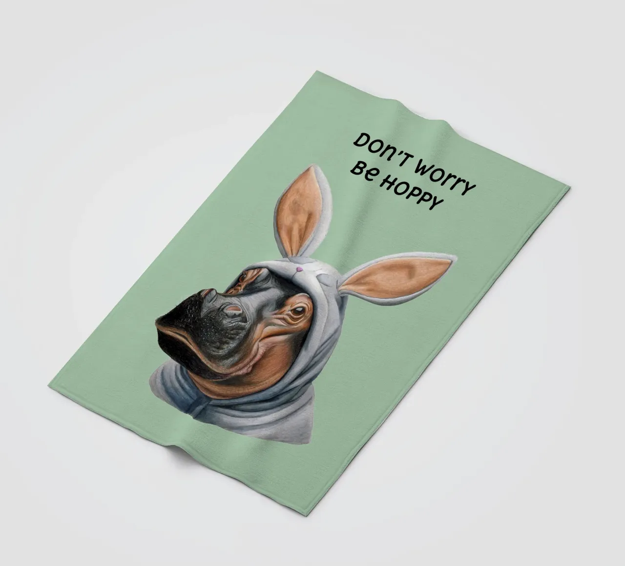 Sei hoppelig Fleecedecke von Graphit und Farbe