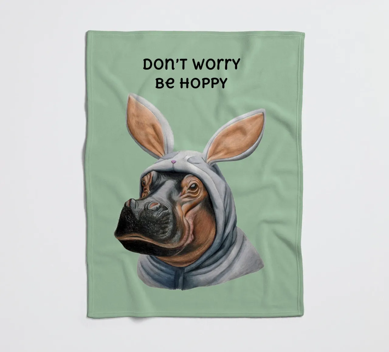 Sei hoppelig Fleecedecke von Graphit und Farbe