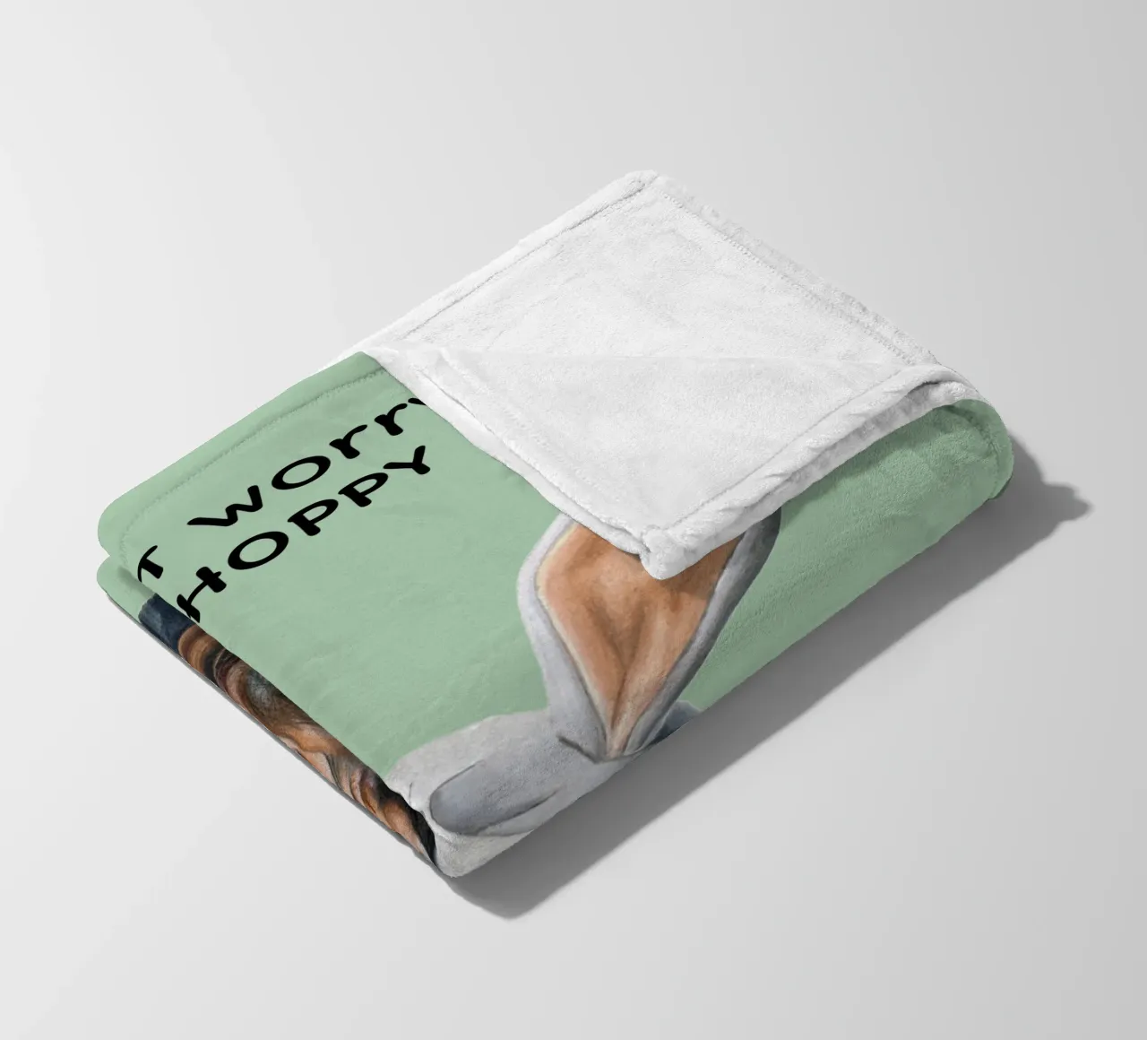 Sei hoppelig Fleecedecke von Graphit und Farbe