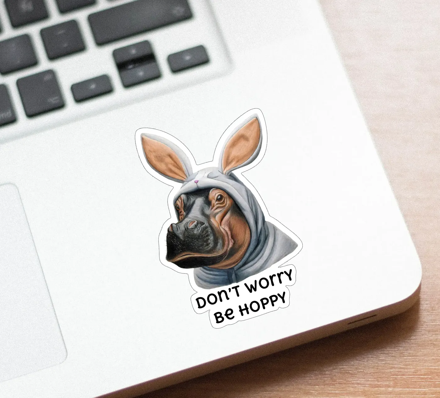 Sei hoppelig Sticker von Graphit und Farbe