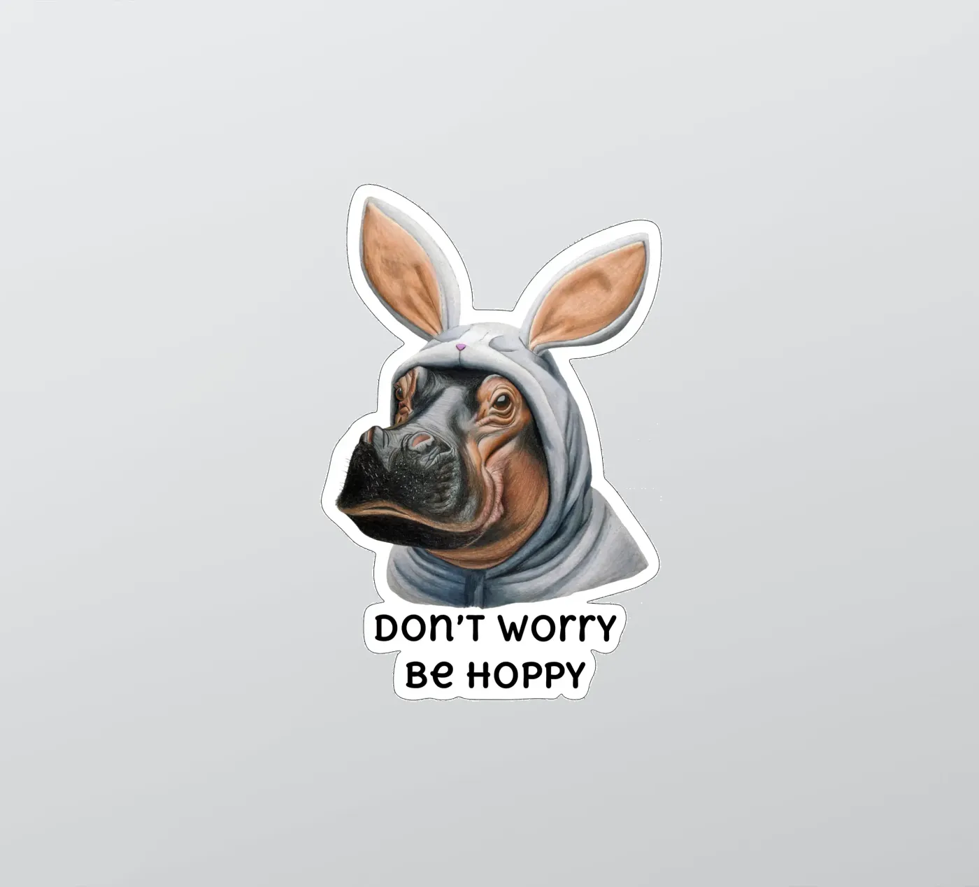 Sei hoppelig Sticker von Graphit und Farbe
