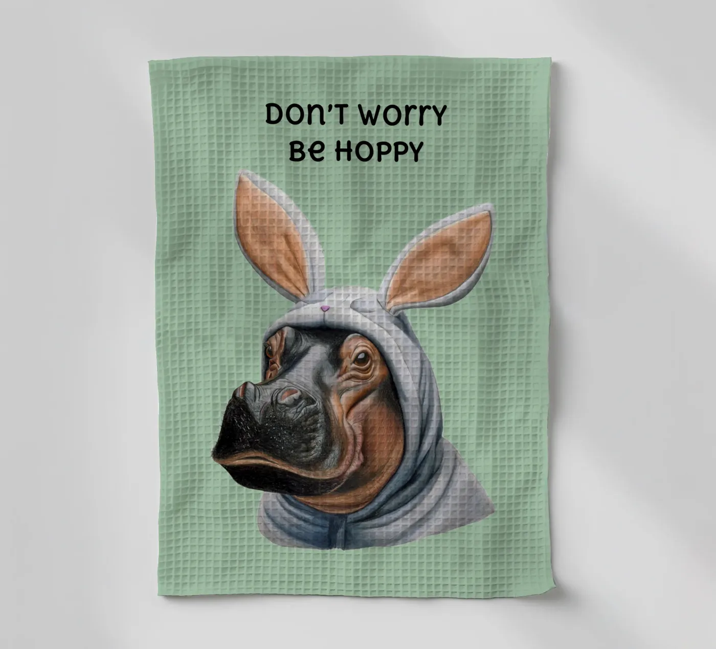 Sei hoppelig Geschirrtuch von Graphit und Farbe