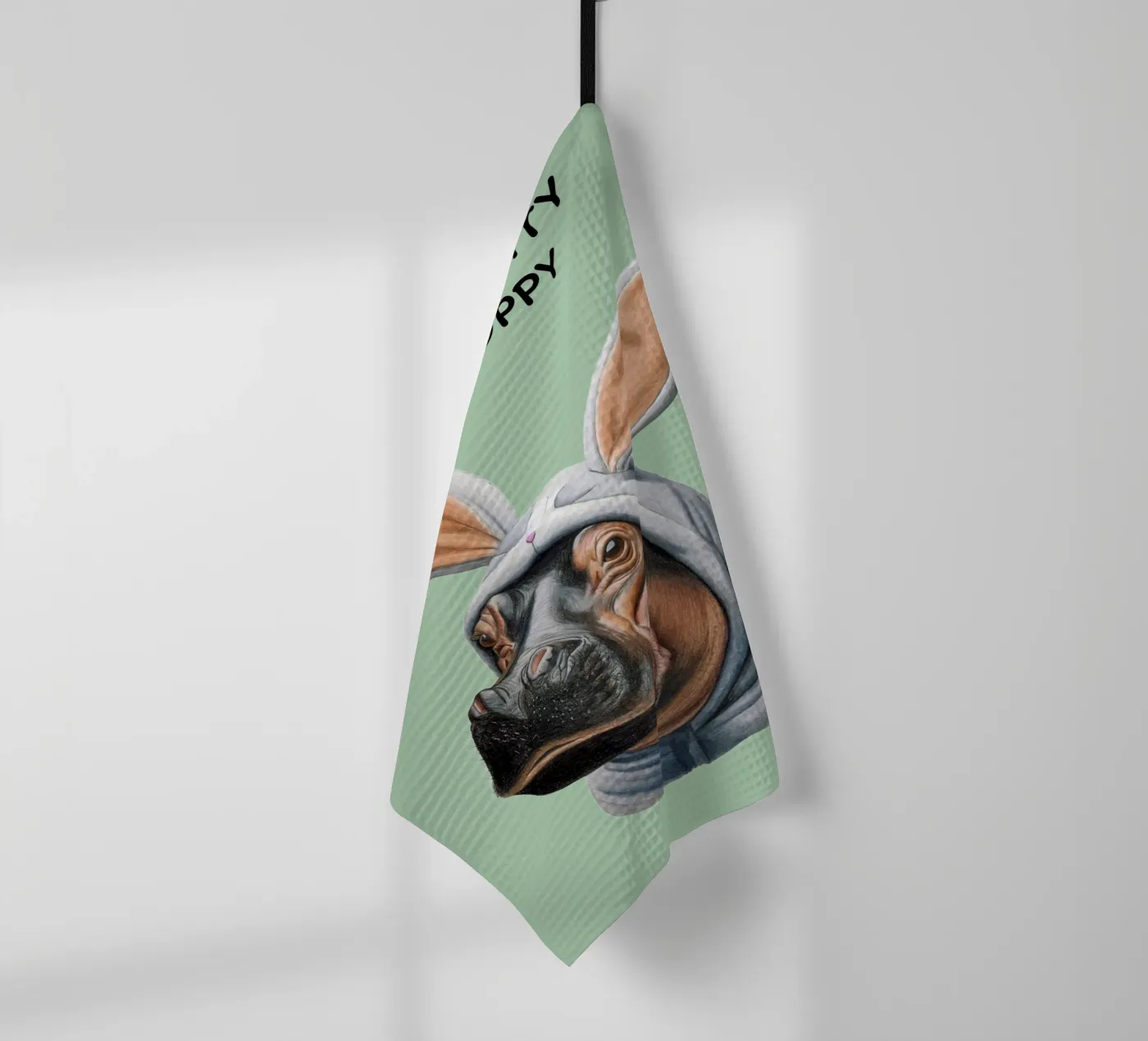 Sei hoppelig Geschirrtuch von Graphit und Farbe