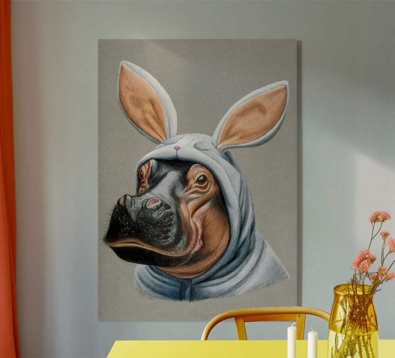 Be hoppy plexiglass da Graphit und Farbe