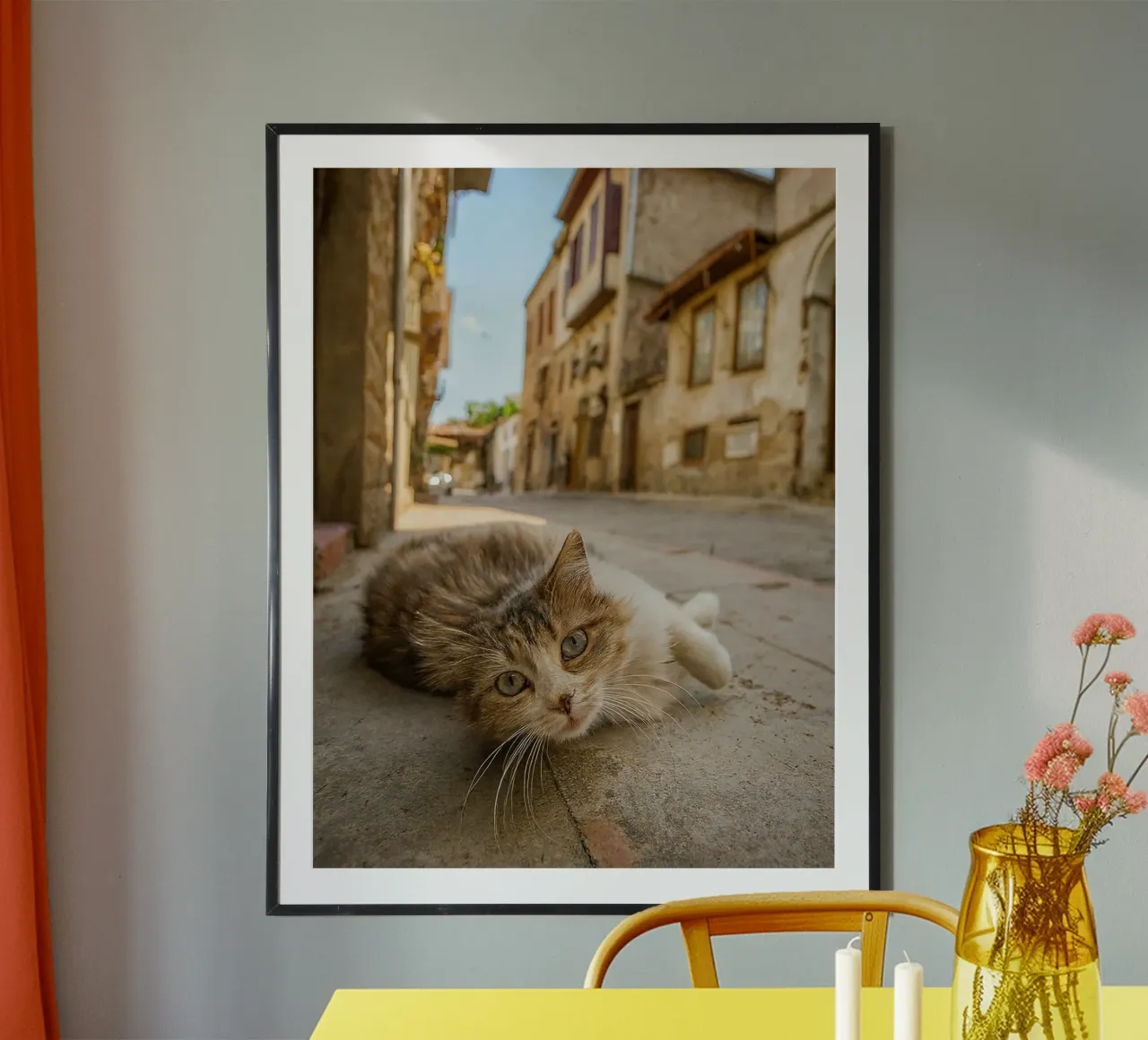 gatto che dorme poster da onelife