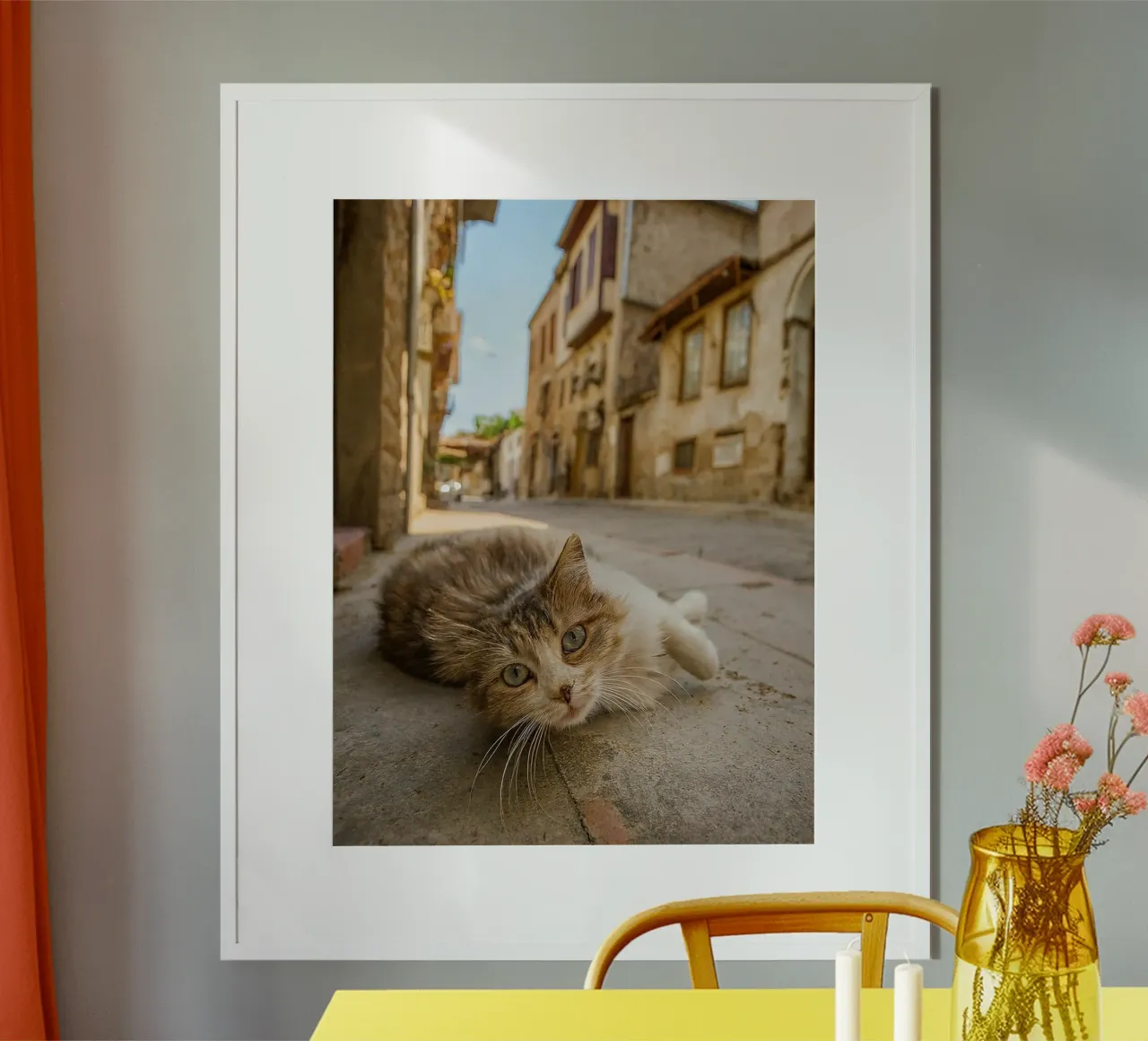 gatto che dorme poster da onelife