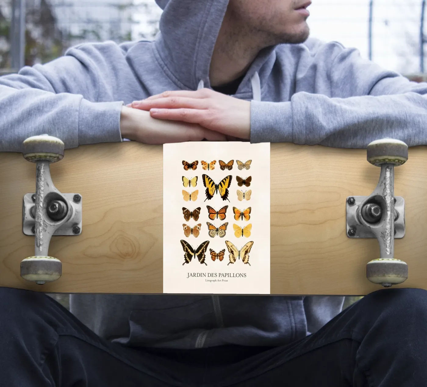 Butterfly Garden sticker van Rob Lewis