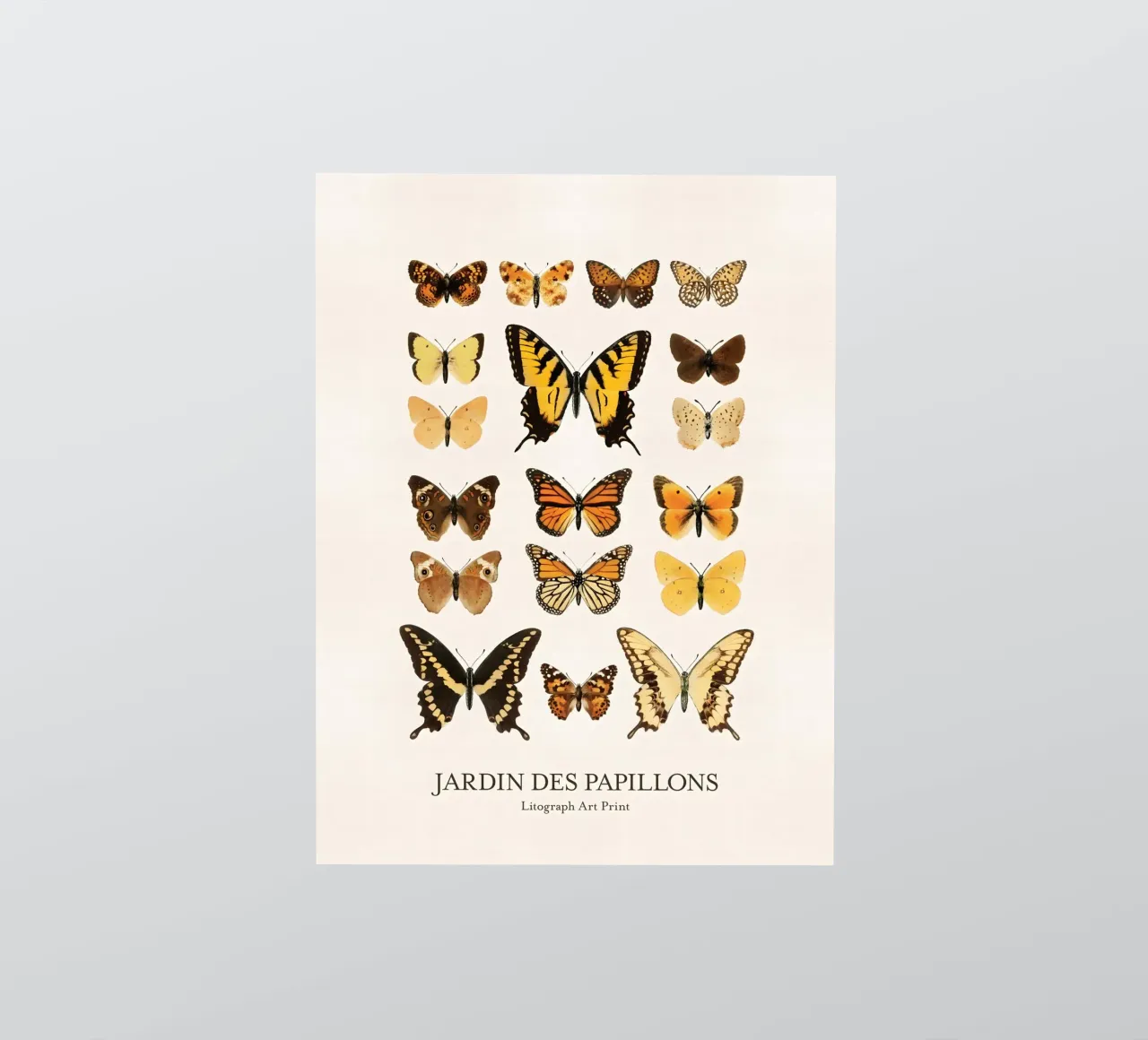 Vlindertuin sticker van Rob Lewis