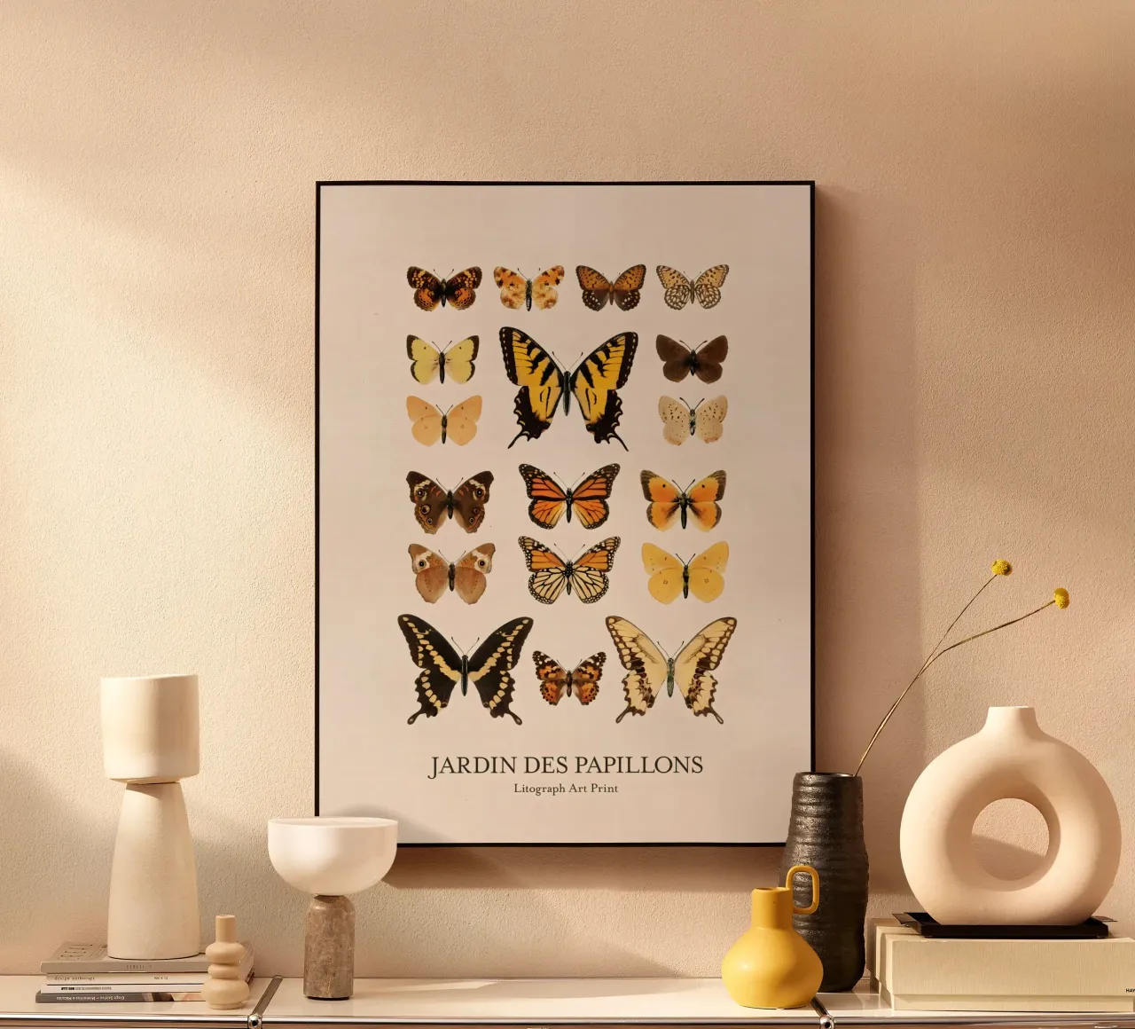 Vlindertuin acryl van Rob Lewis