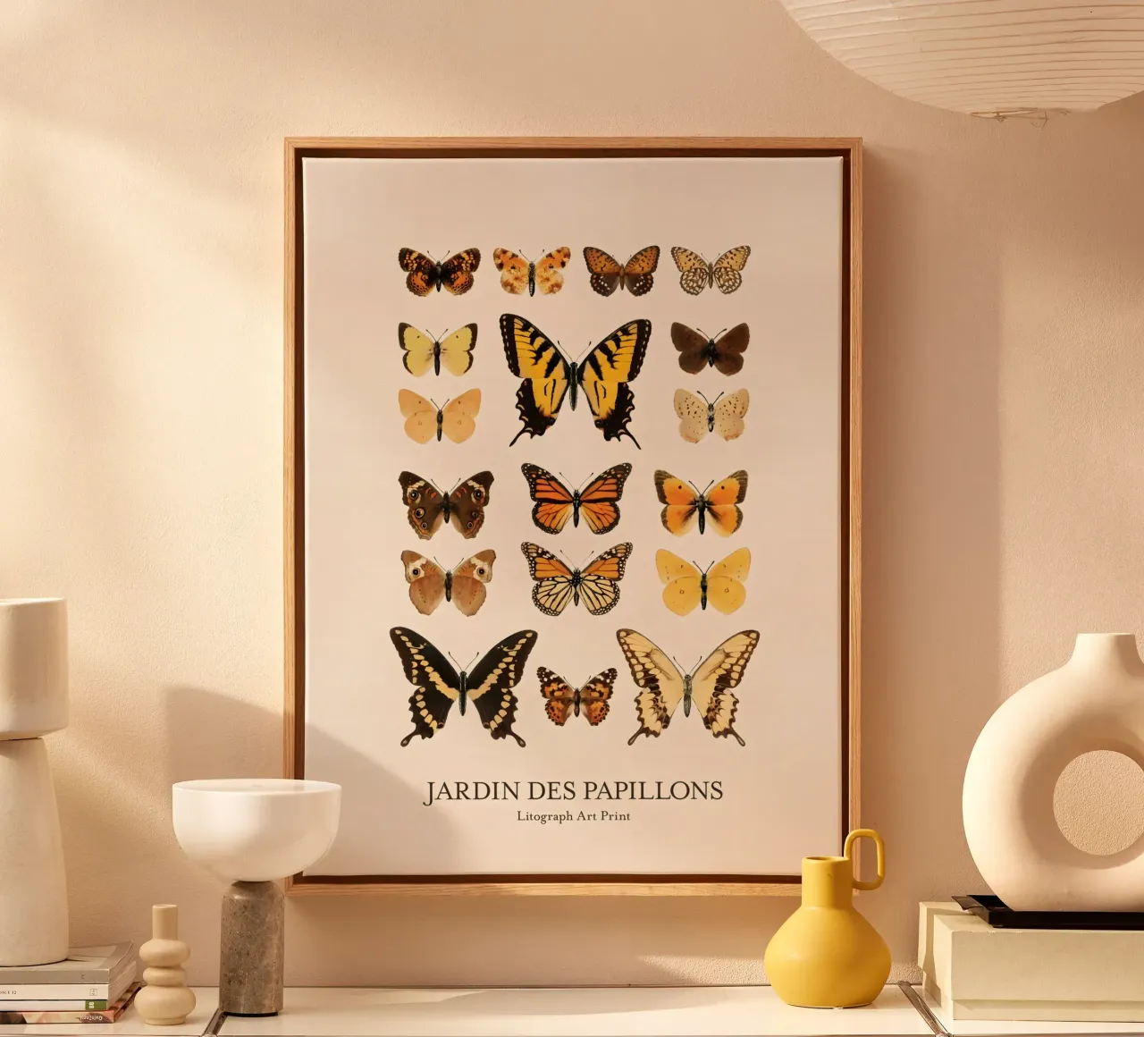 Vlindertuin canvas van Rob Lewis