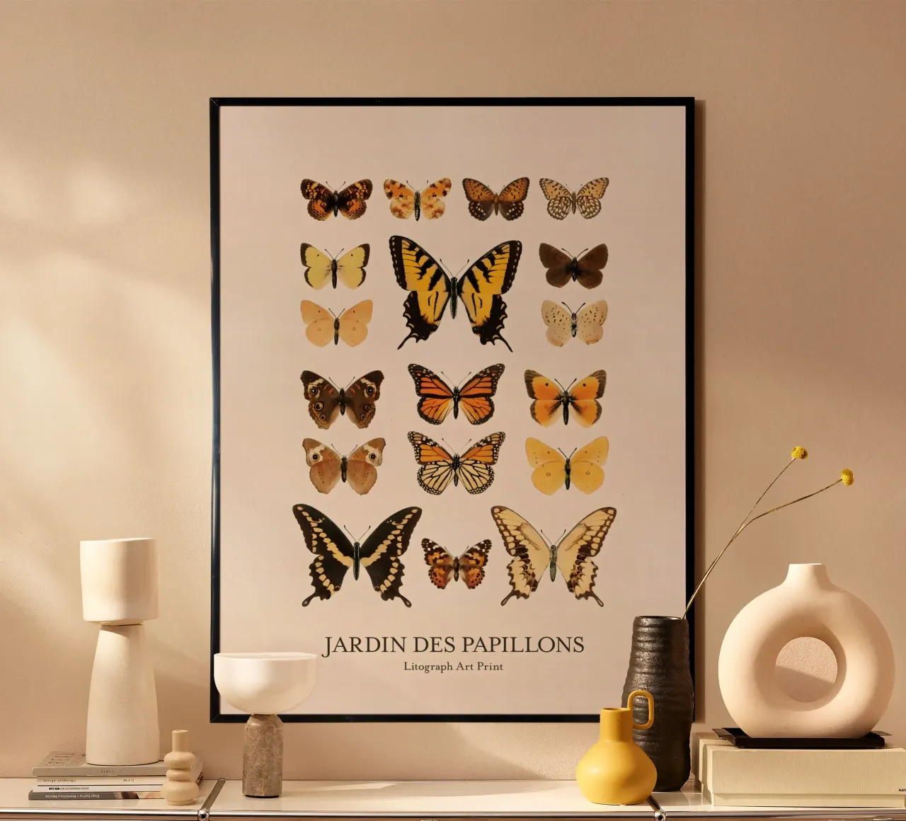 Vlindertuin poster van Rob Lewis