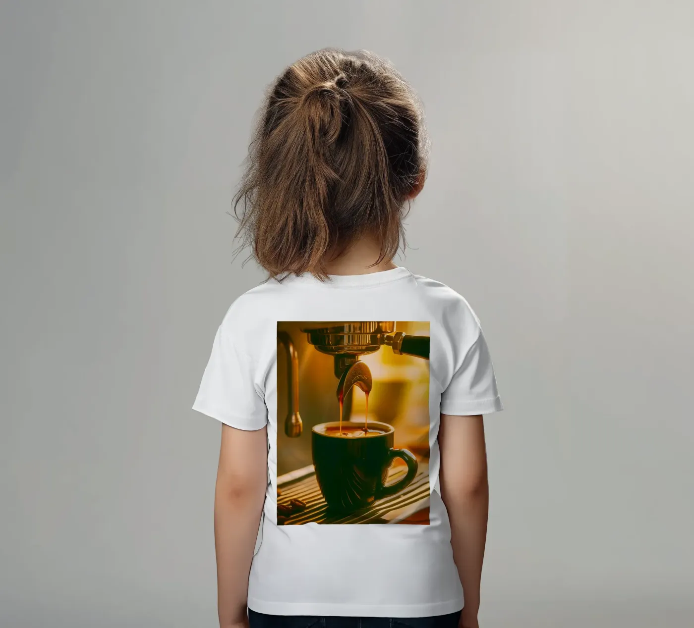 macchina da caffè t-shirt bambini da onelife