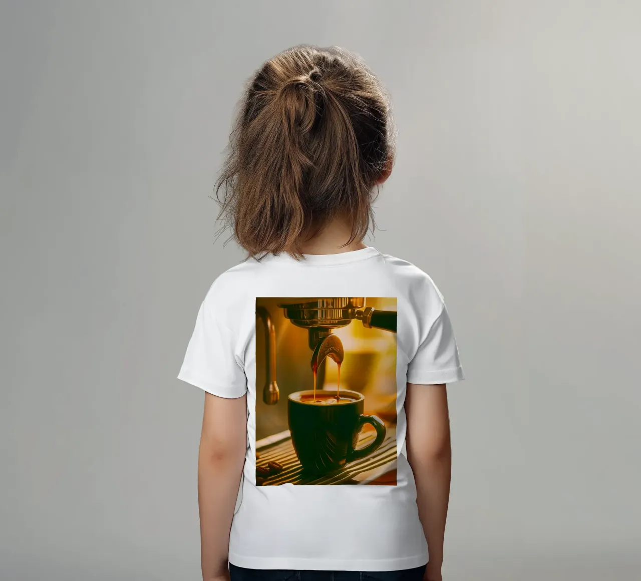 macchina da caffè t-shirt bambini da onelife