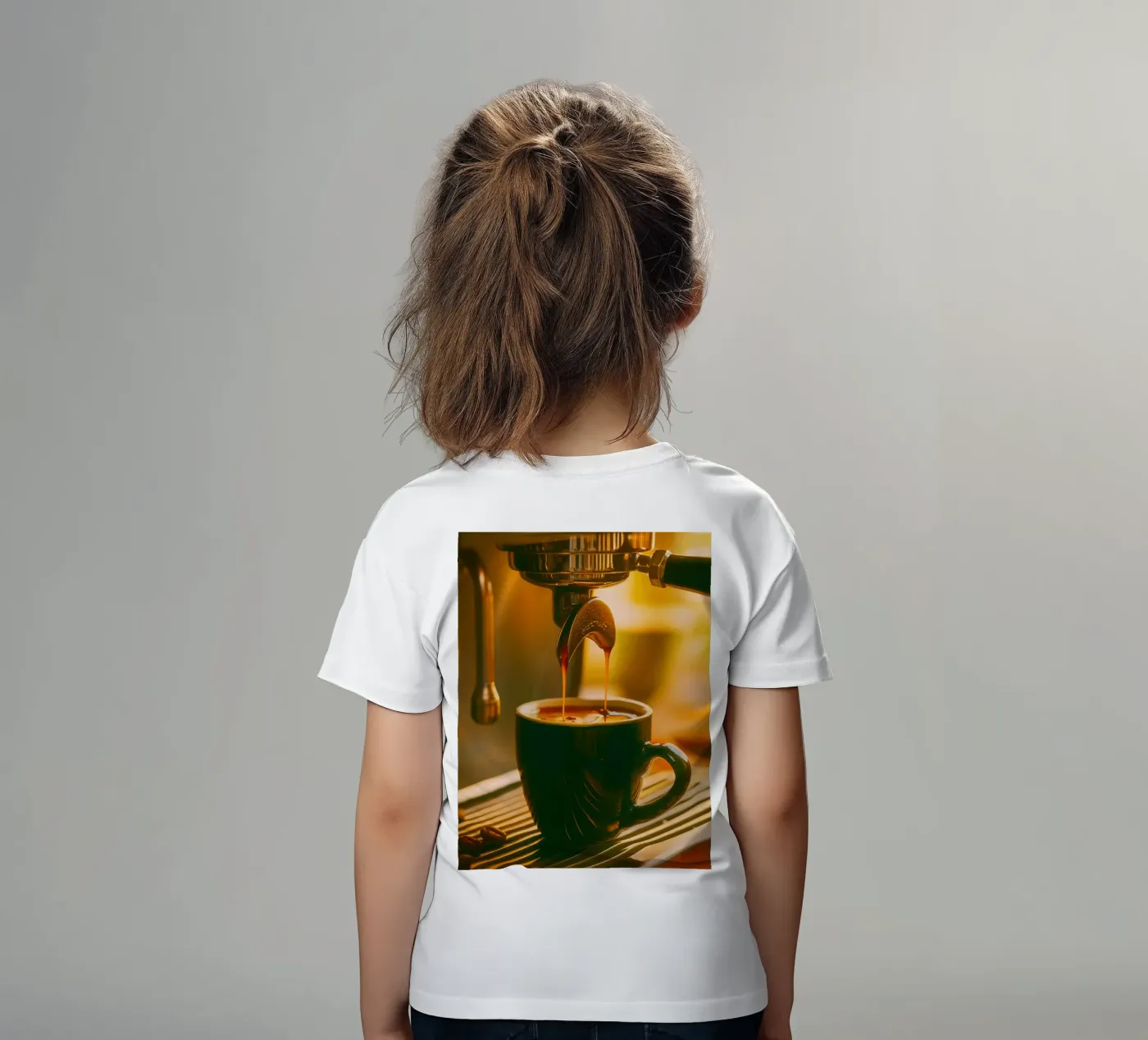 macchina da caffè t-shirt bambini da onelife