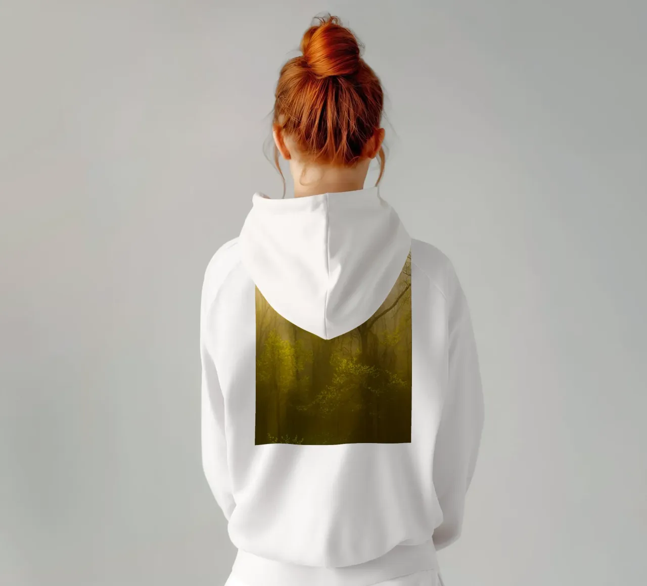 albero secco nella foresta felpa con cappuccio da onelife