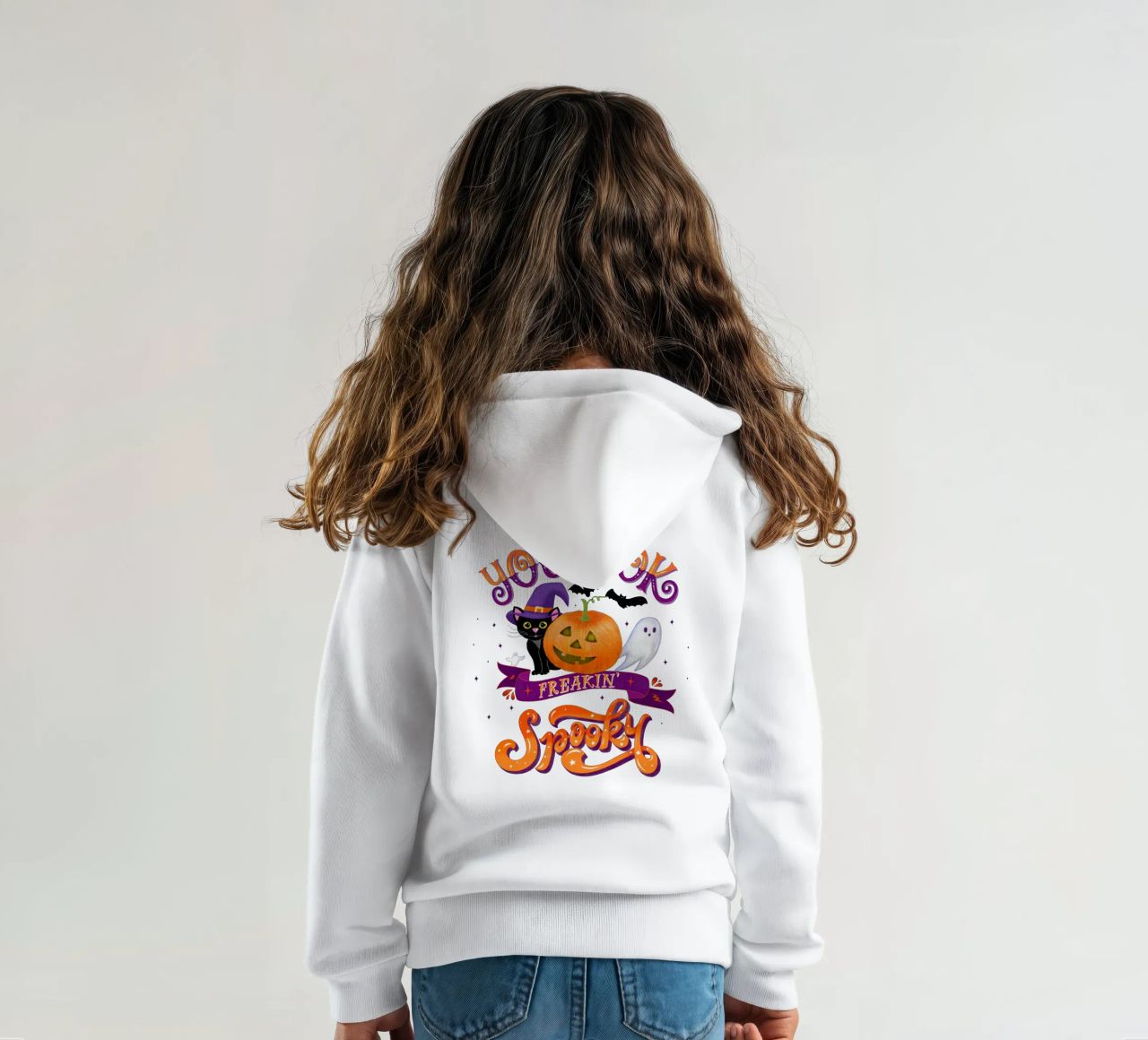 Halloween: Te ves totalmente espeluznante. sudadera con capucha para niño de CalliLetters