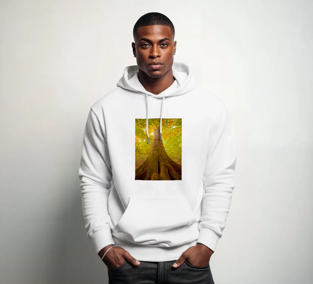 vecchio grande albero felpa con cappuccio da onelife