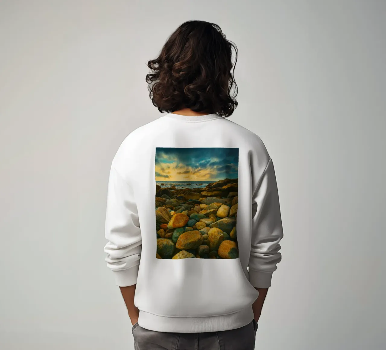 rocce in riva al mare felpa da onelife