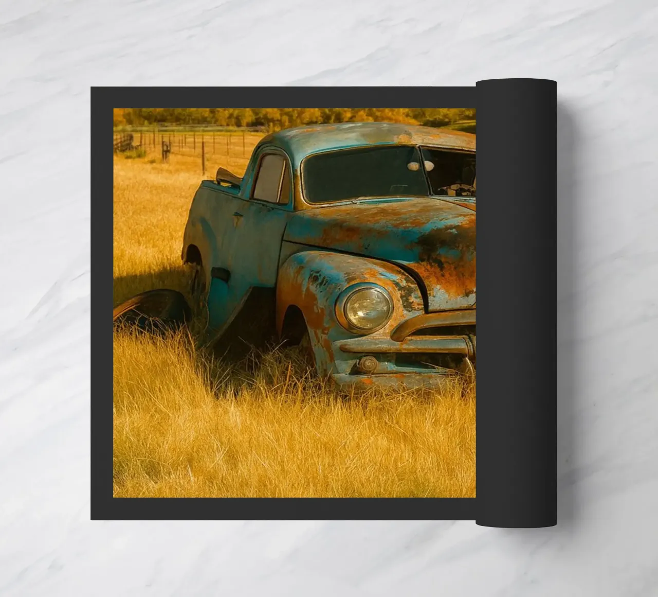 rusty car doormat by onelife