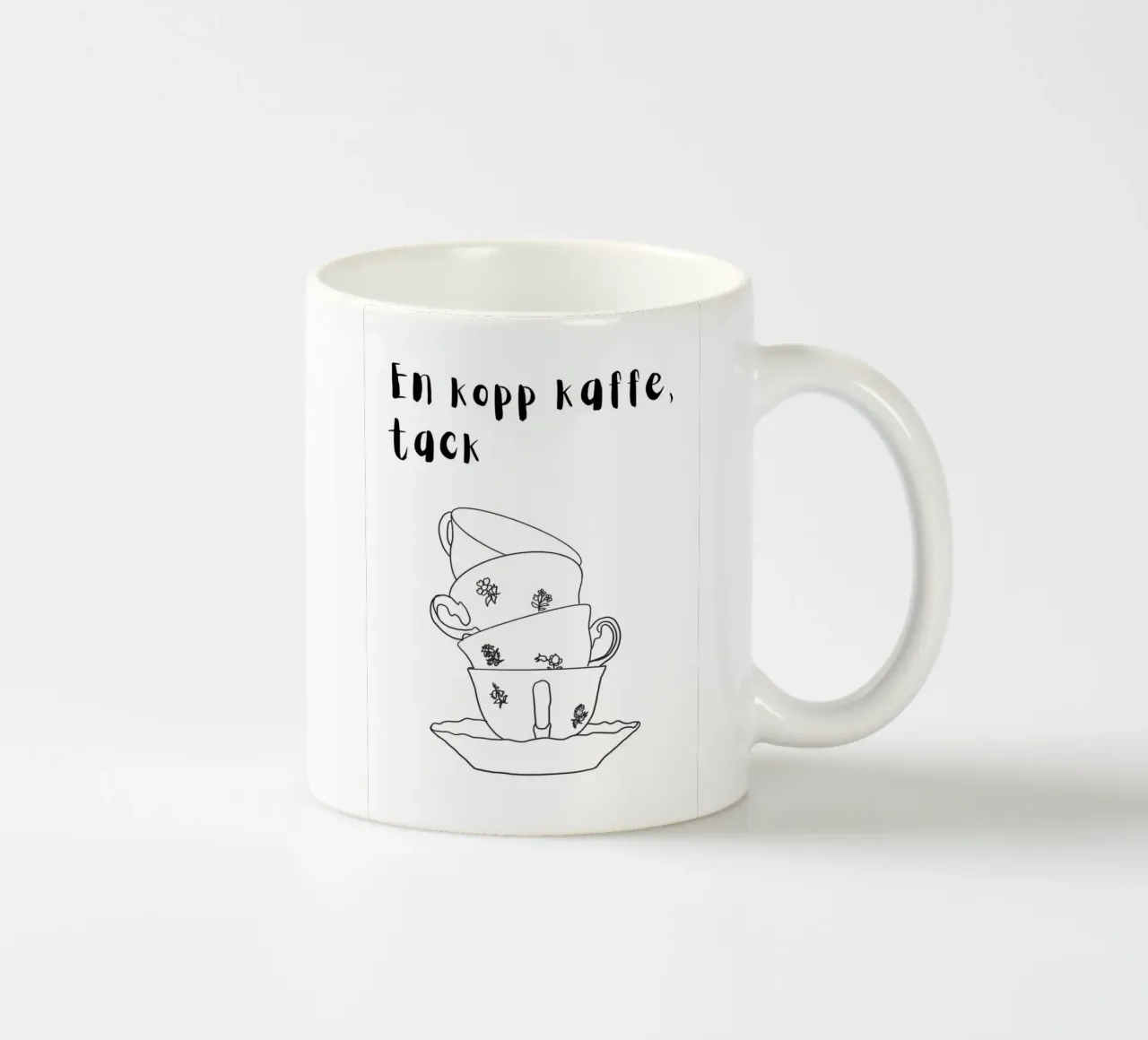 Tazze da caffè impilate tazza in ceramica da Bullerbü Design Studio