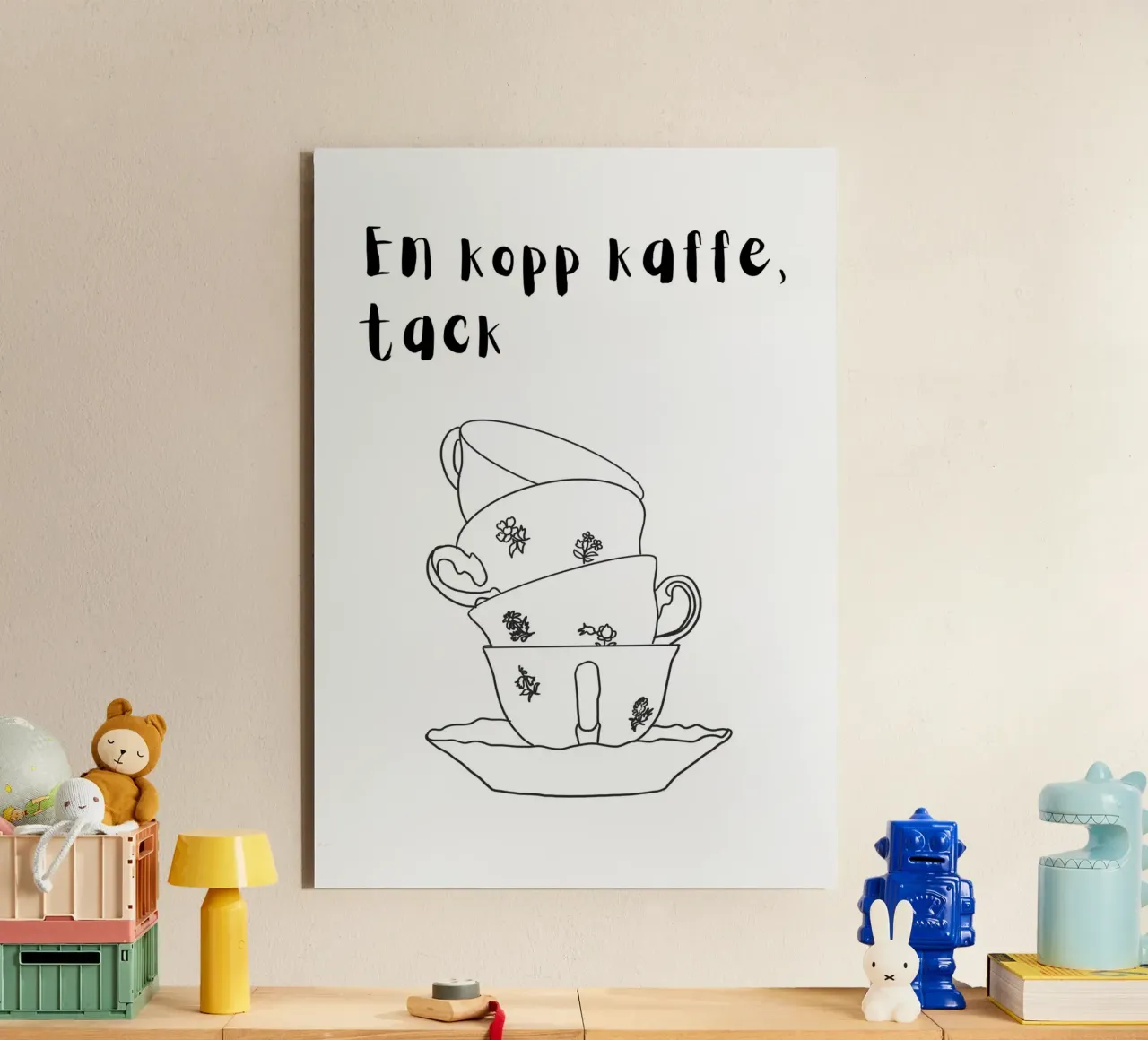 Tazze da caffè impilate alluminio dibond da Bullerbü Design Studio