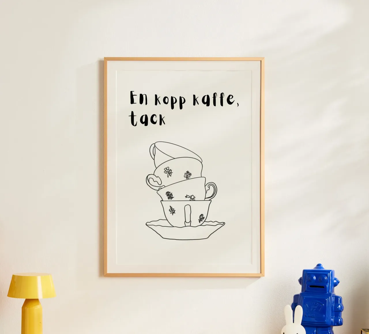 Tazze da caffè impilate carta hahnemühle da Bullerbü Design Studio