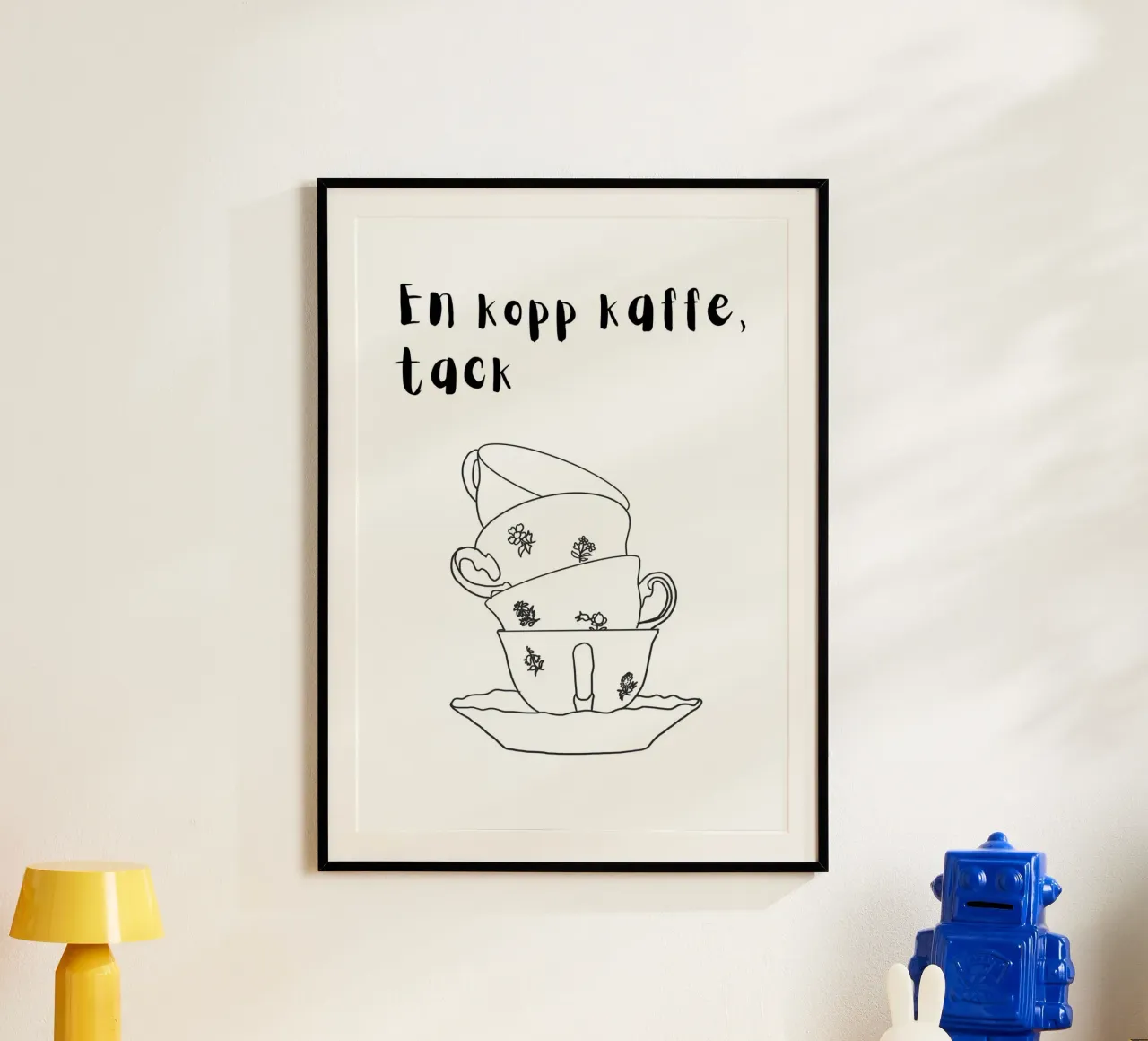 Tazze da caffè impilate carta hahnemühle da Bullerbü Design Studio