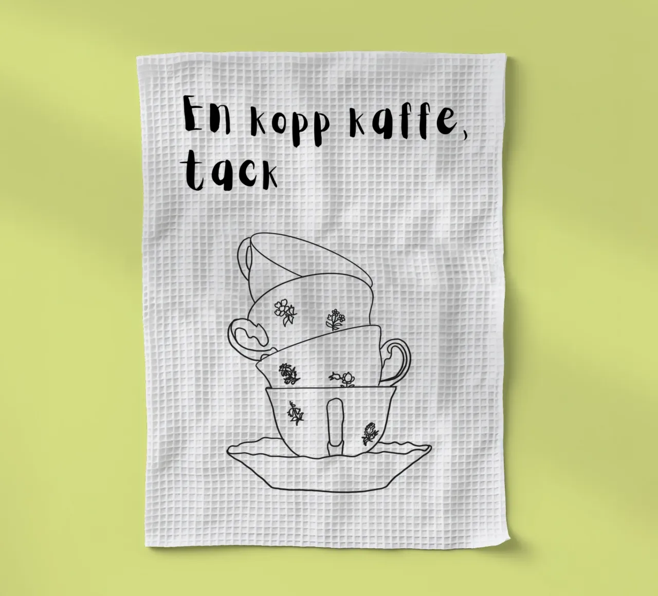 Tazze da caffè impilate canovaccio da cucina da Bullerbü Design Studio