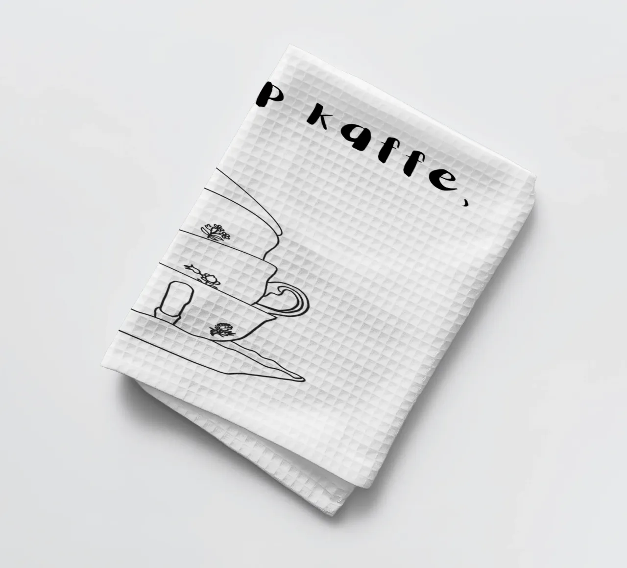 Tazze da caffè impilate canovaccio da cucina da Bullerbü Design Studio