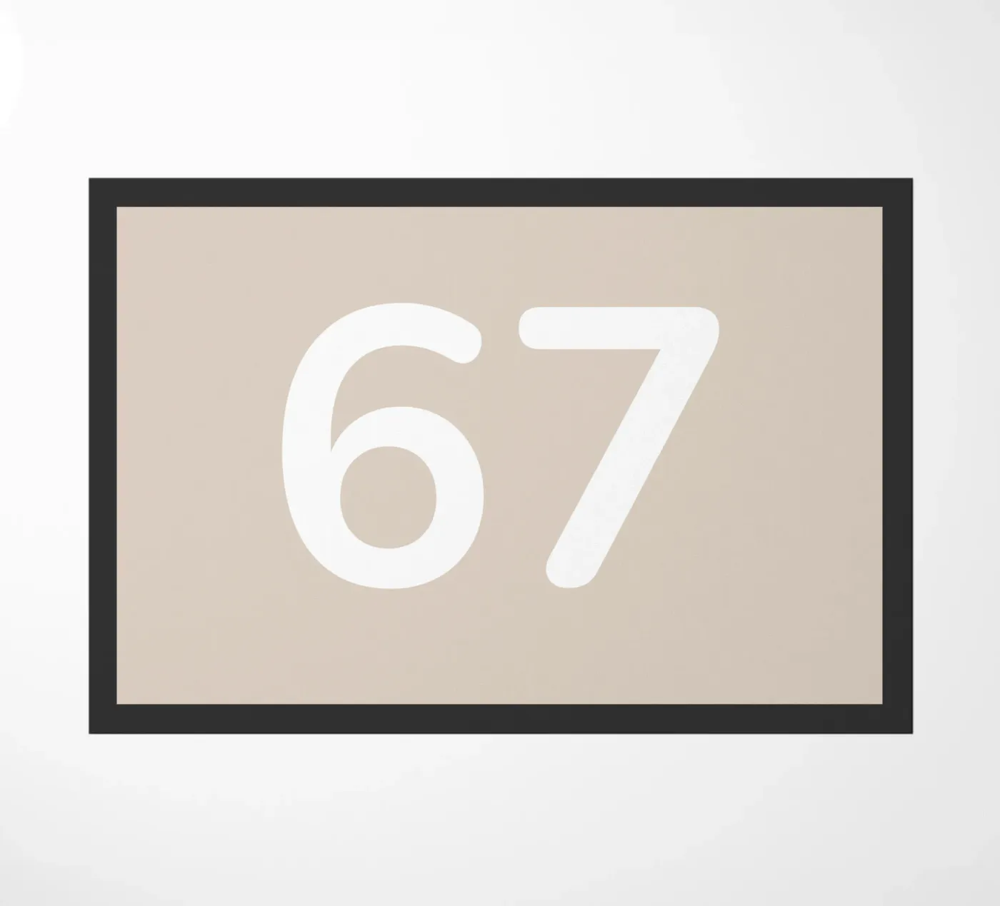 SIX SEVEN Fußmatte von Simple