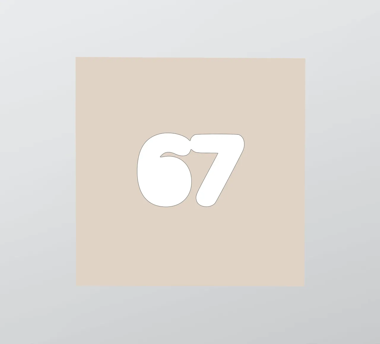 SEI SETTE adesivo da Simple