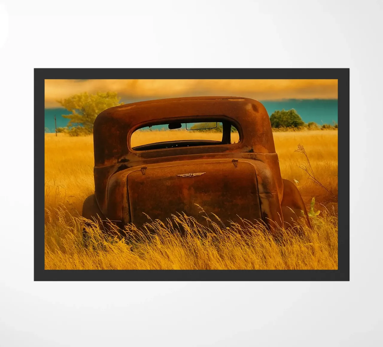 verrosteter Oldtimer Fußmatte von onelife