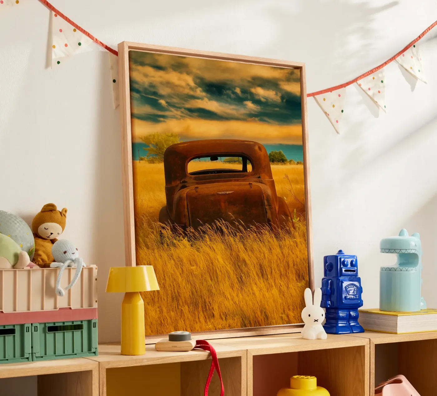 verrosteter Oldtimer Leinwand von onelife