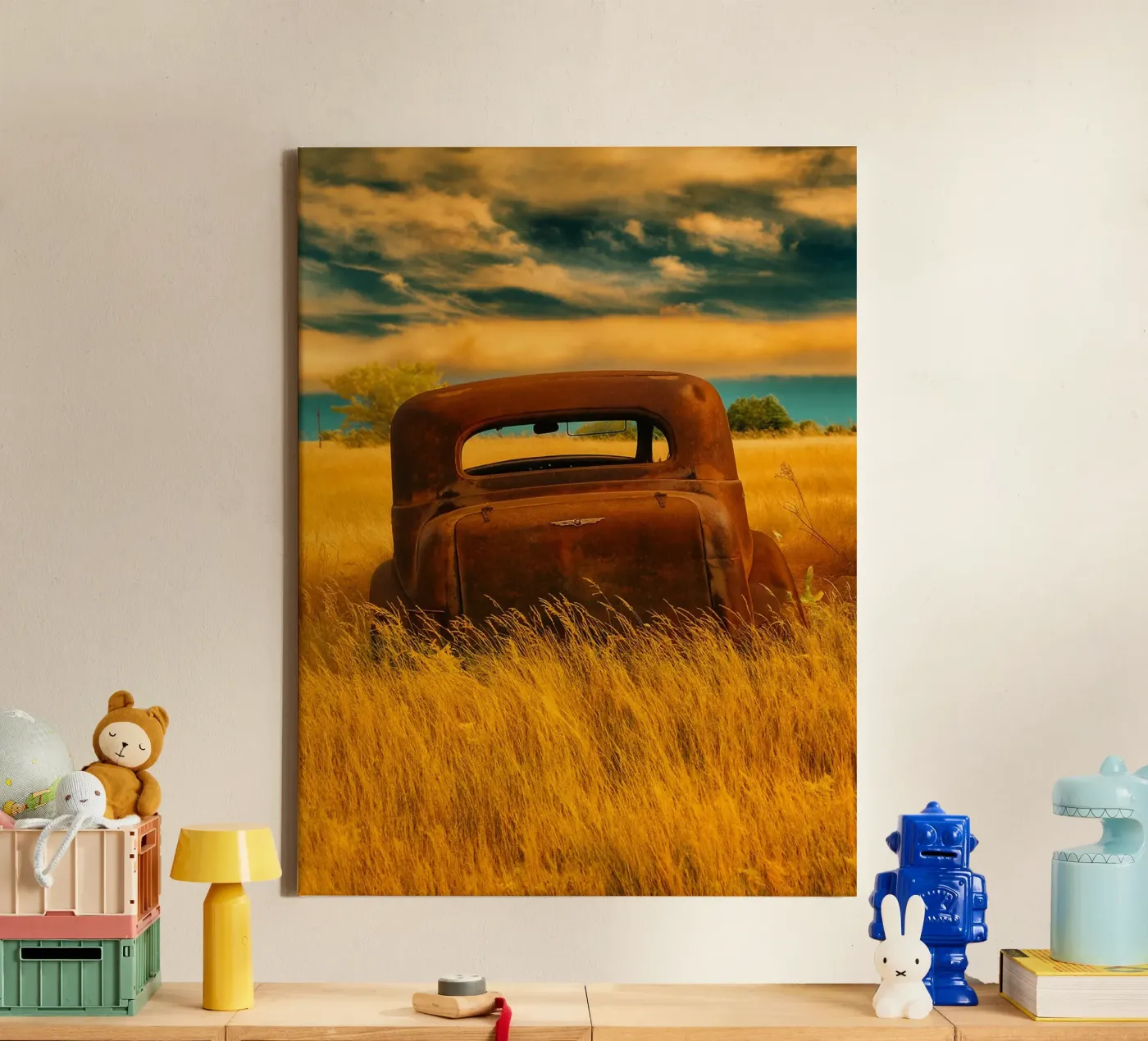 verrosteter Oldtimer Leinwand von onelife