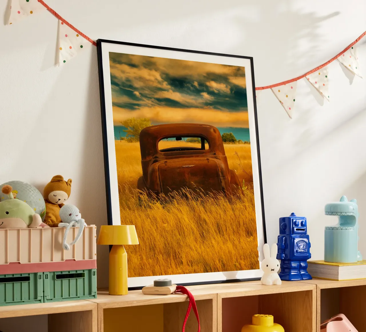 verrosteter Oldtimer Poster von onelife