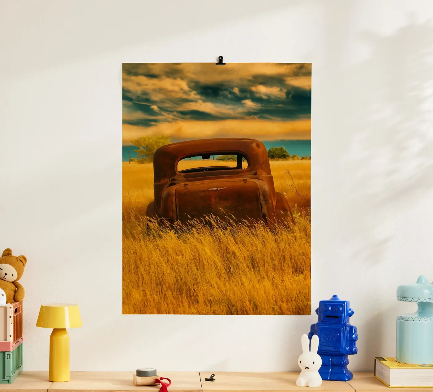 vintage rusty car Poster von onelife