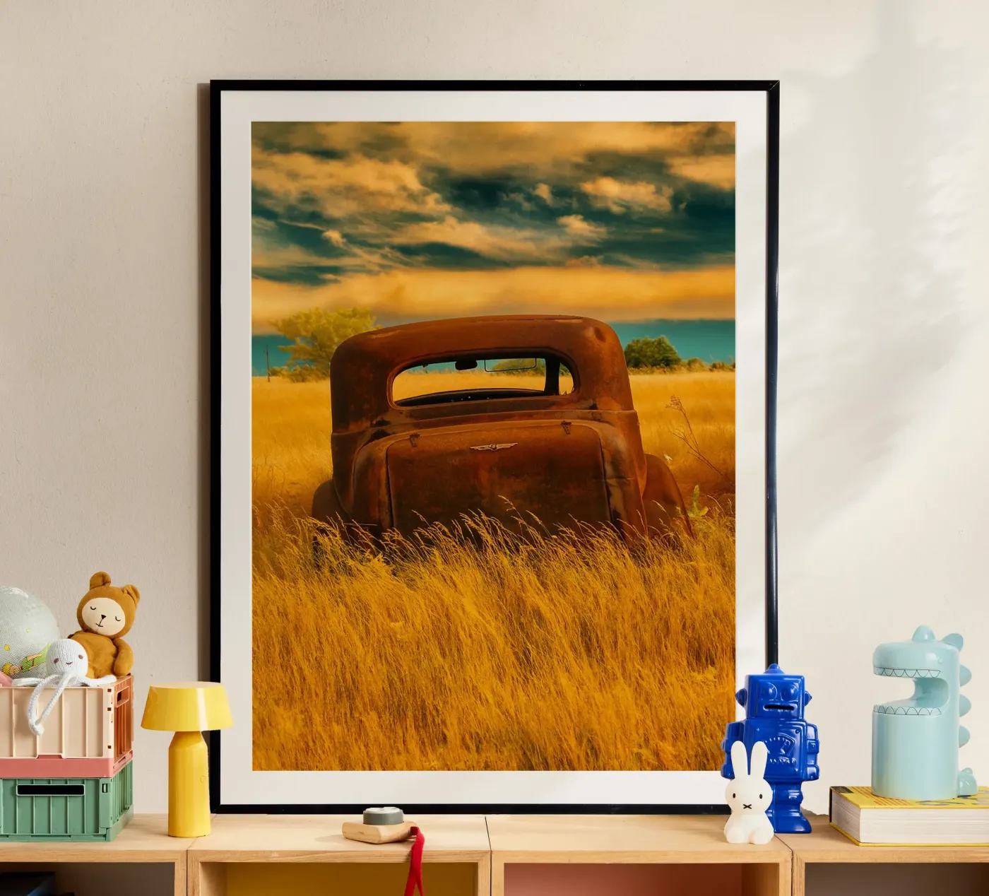 vintage rusty car Poster von onelife