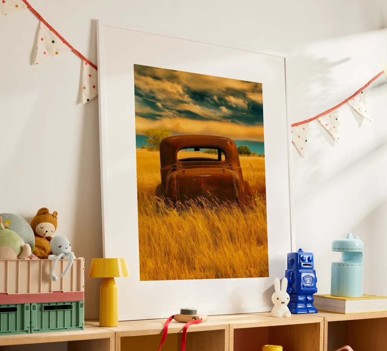 verrosteter Oldtimer Poster von onelife