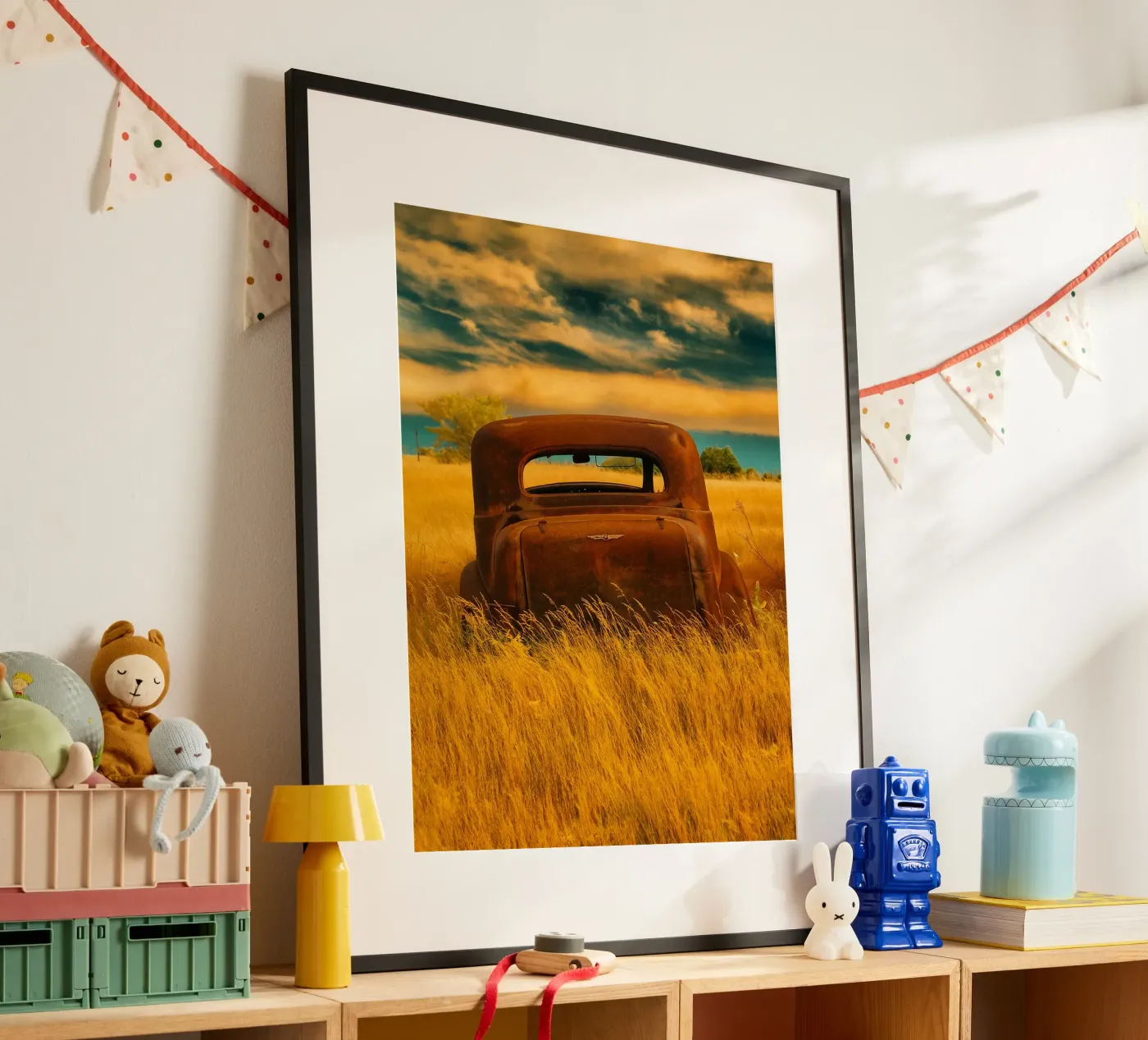 vintage rusty car Poster von onelife