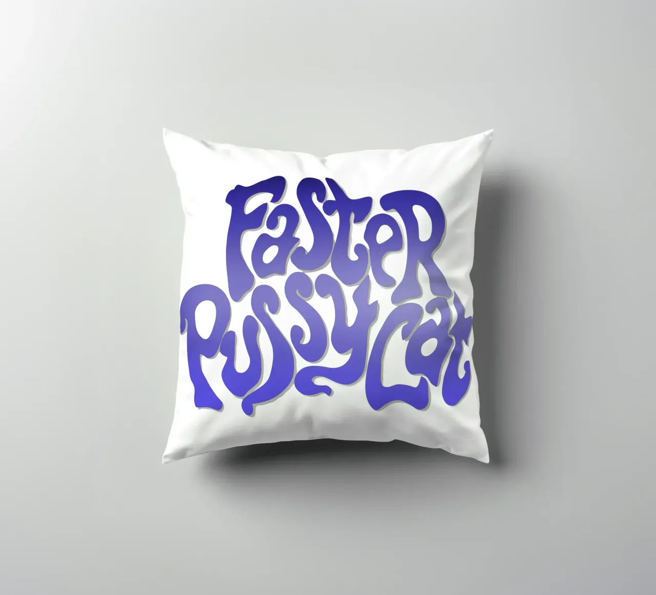 Groovy Gradient Faster Pussycat cuscino da MR.A