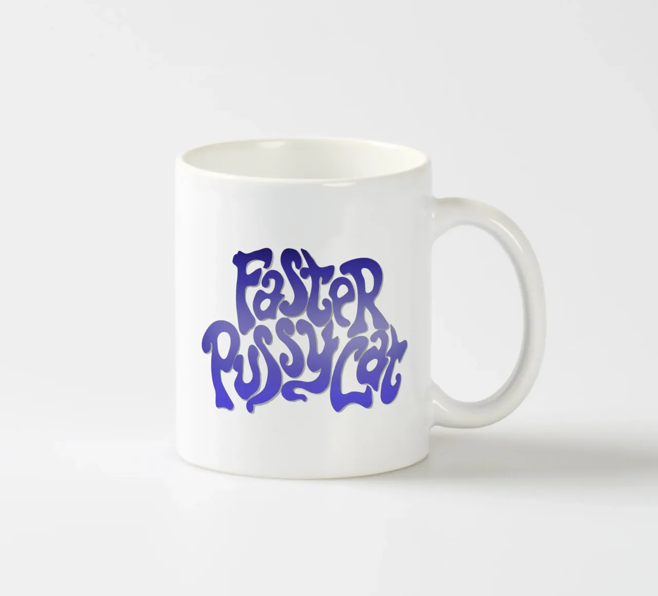 Groovy Gradient Faster Pussycat tazza in ceramica da MR.A