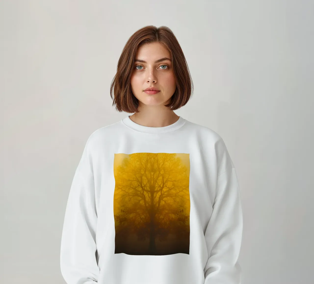 alberi di nebbia crepuscolare felpa da onelife