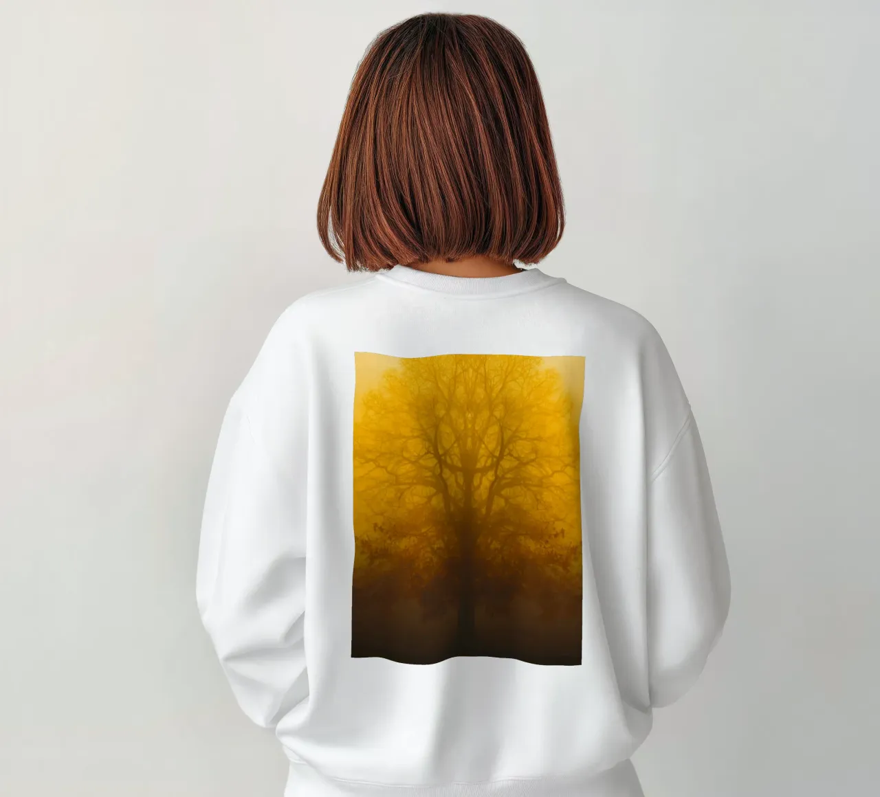 alberi di nebbia crepuscolare felpa da onelife