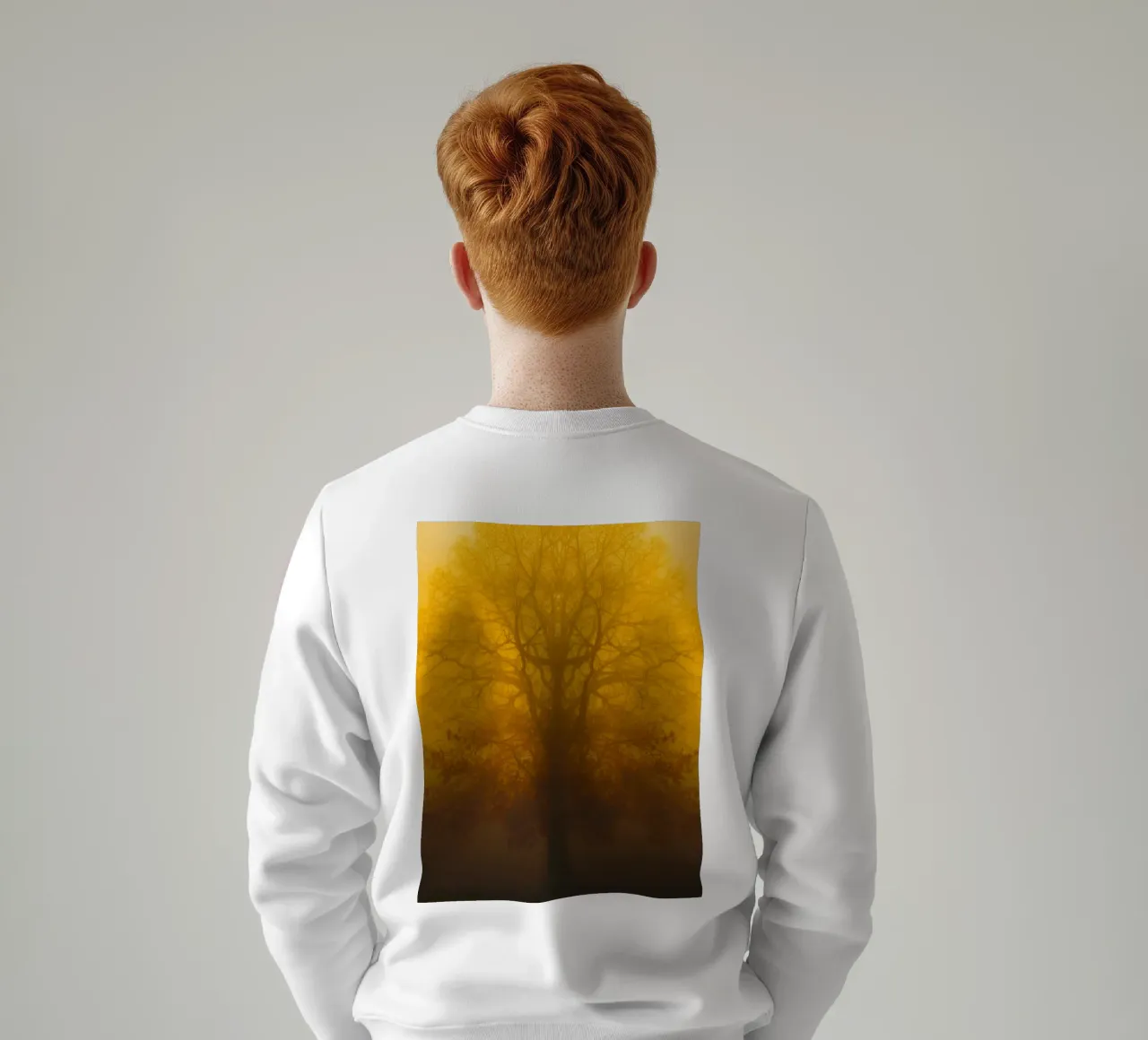 alberi di nebbia crepuscolare felpa da onelife