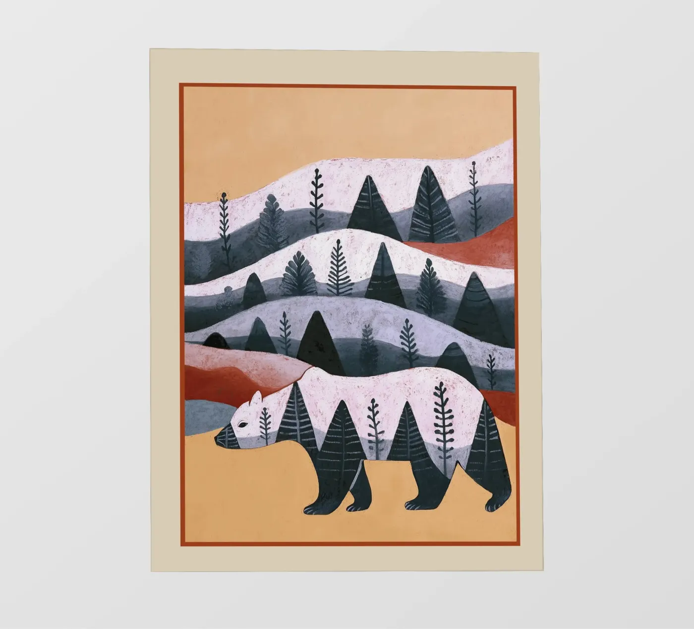 Mountain Bear pellicola backlit da Nadjaa