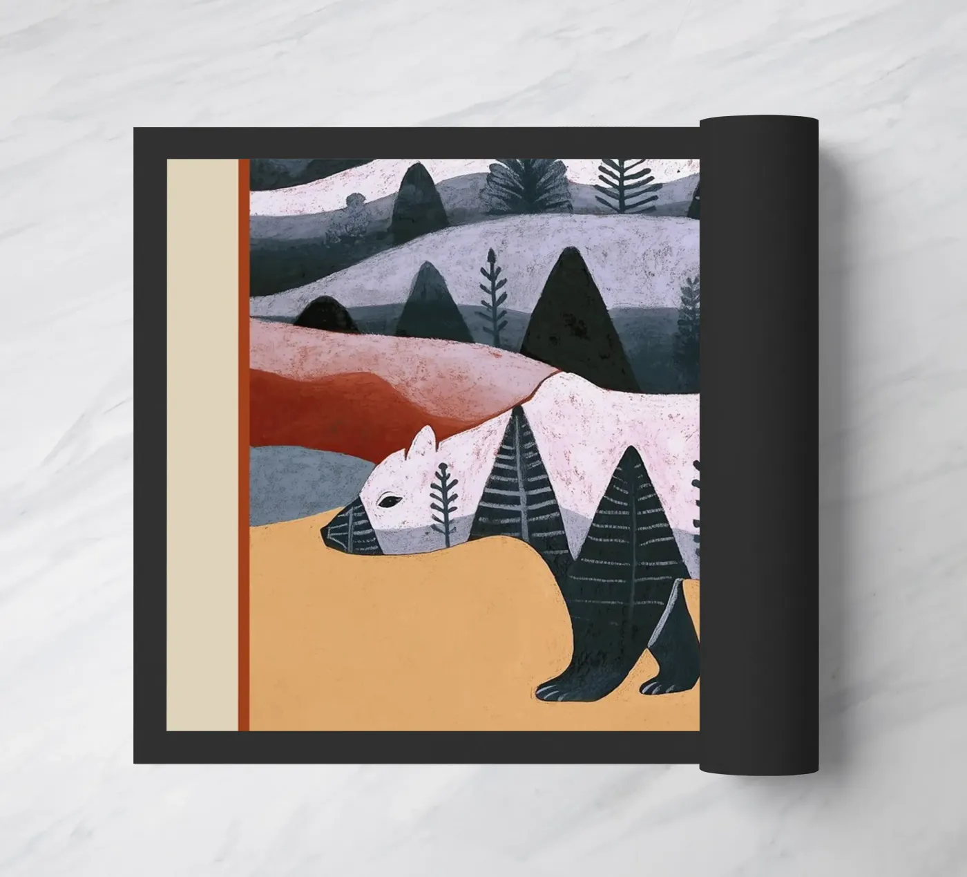 Mountain Bear doormat by Nadjaa