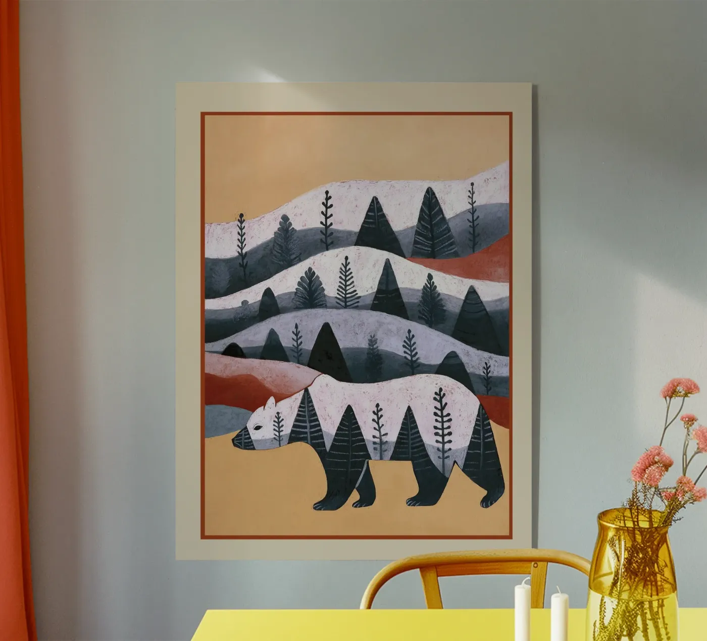 Mountain Bear plexiglas de Nadjaa