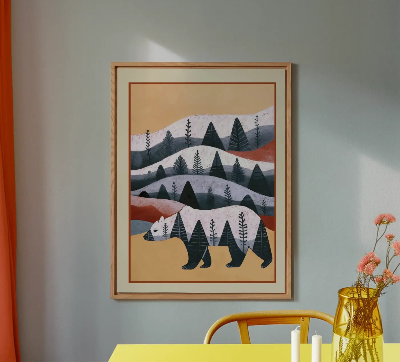 Orso di montagna alluminio dibond da Nadjaa